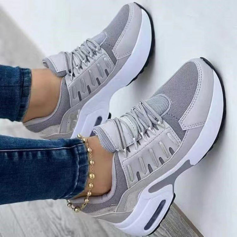 Chaussures sport compensées femme – Mesh respirant, talon 3-5 cm