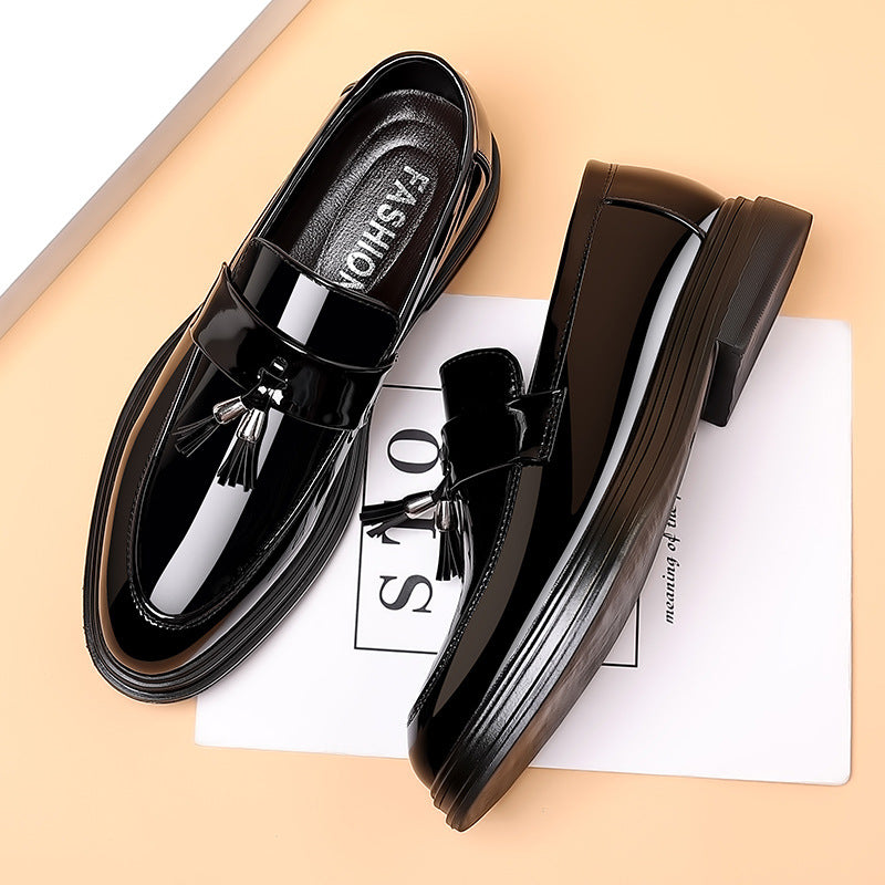 Chaussures de ville homme noires en simili cuir, du 38 au 48