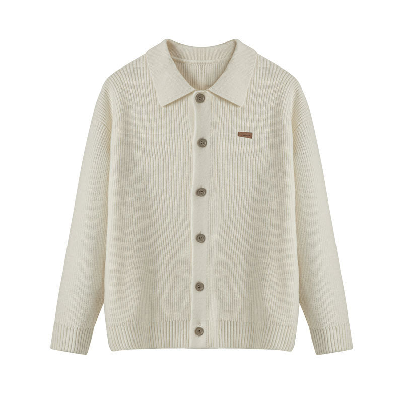 Cardigan Homme en Maille – Col Rabattu et Boutons