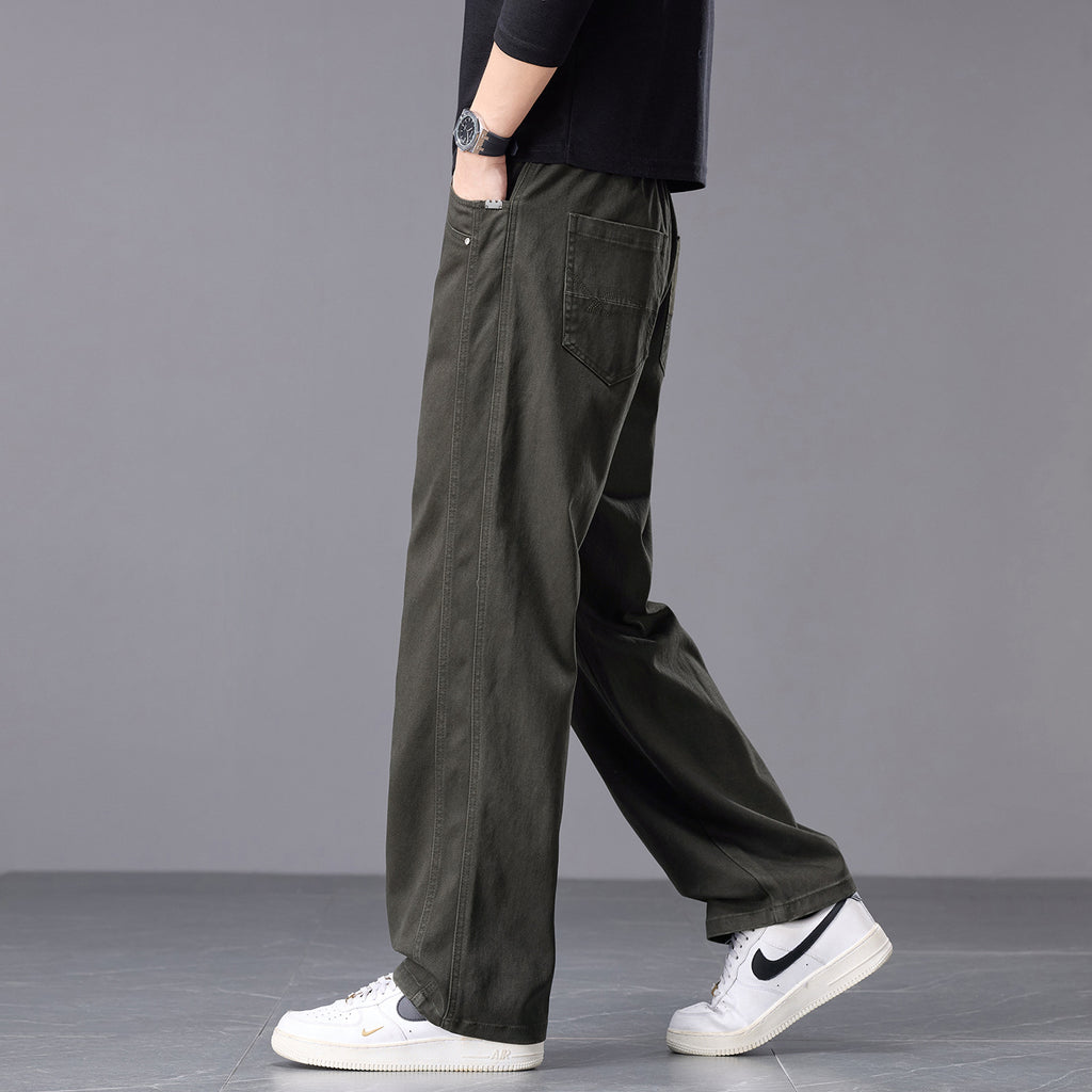 Pantalon homme effet jean coupe droite – Casual tendance, 3 coloris