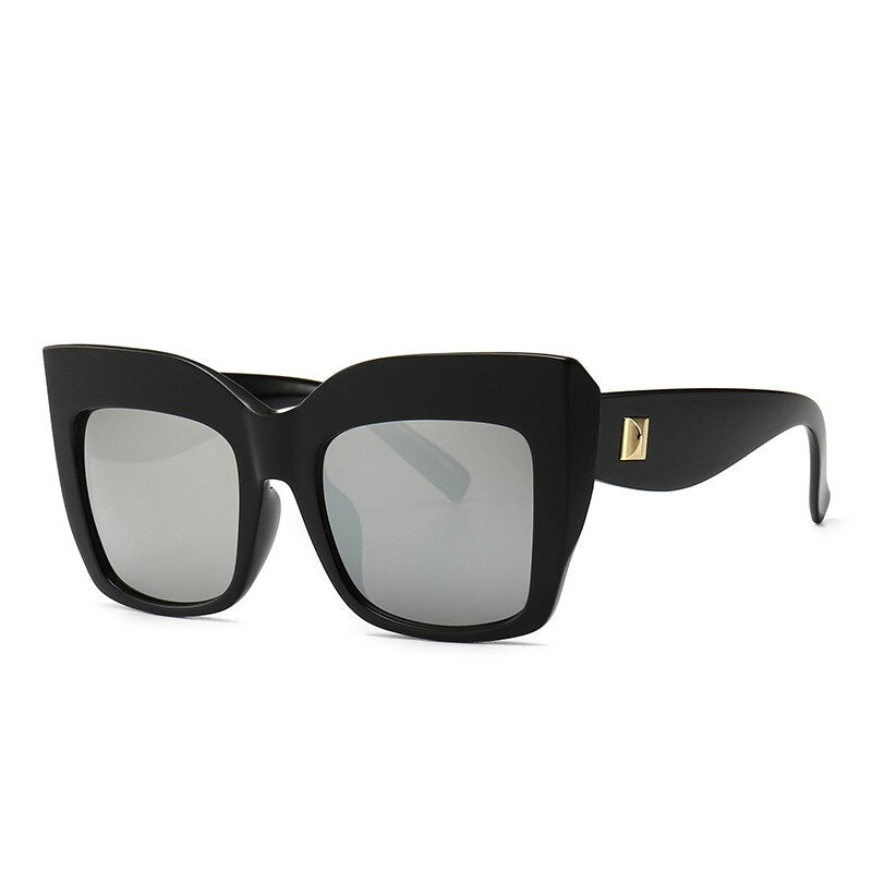 Oversize-Sonnenbrille mit Katzenaugen für Damen – Vintage-Stil, UV400-Schutz