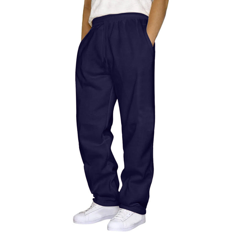 Herrenhose in Leinenoptik mit Kordelzug – Lässige Passform