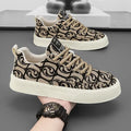 Herren-Sneaker aus Graffiti-Canvas – Vulkanisierte Skateboard-Halbschuhe