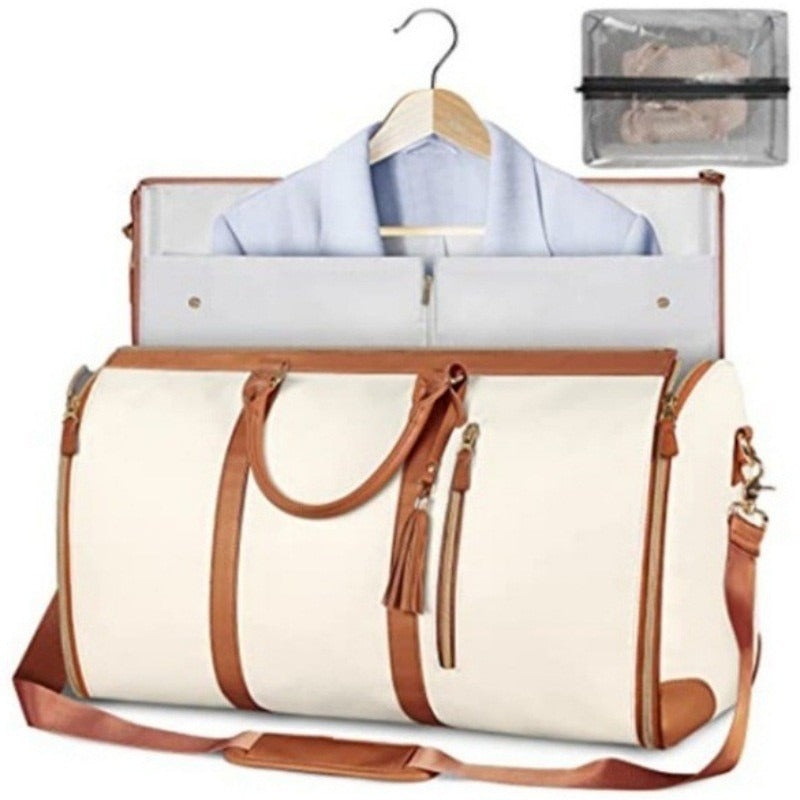 Sac à Vêtements Pliable Unisexe – PU Imperméable, Grande Capacité 36-55L, Voyage