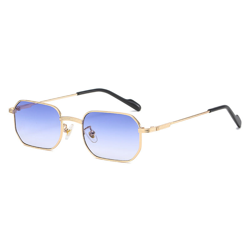 Petites Lunettes de Soleil Carrées Colorées — Style Hip-Hop Européen UV400