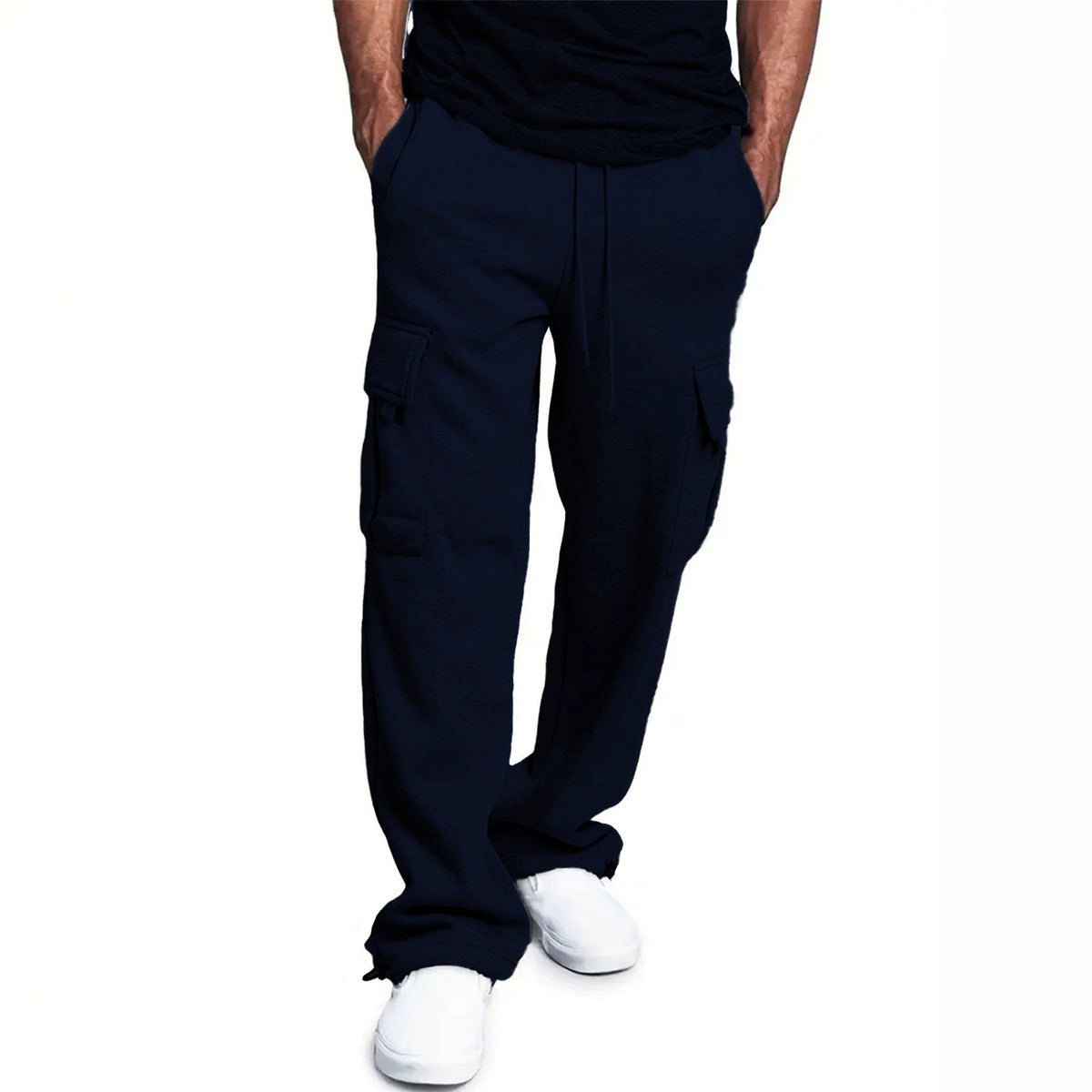 Pantalon cargo homme vintage multi-poches – Coupe fuselée, 6 coloris
