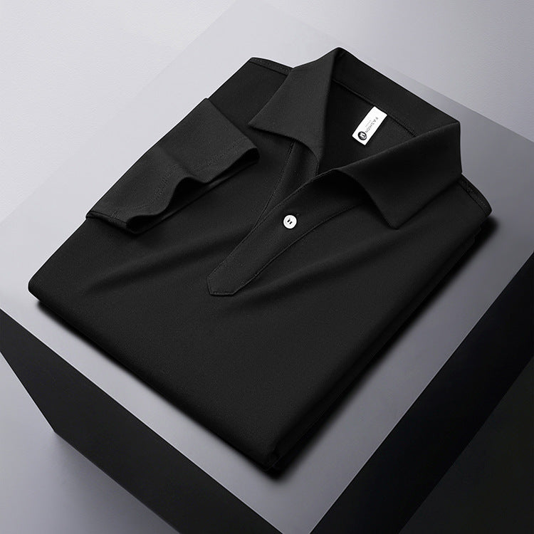 Polo homme uni à manches courtes – Mélange coton et élasthanne