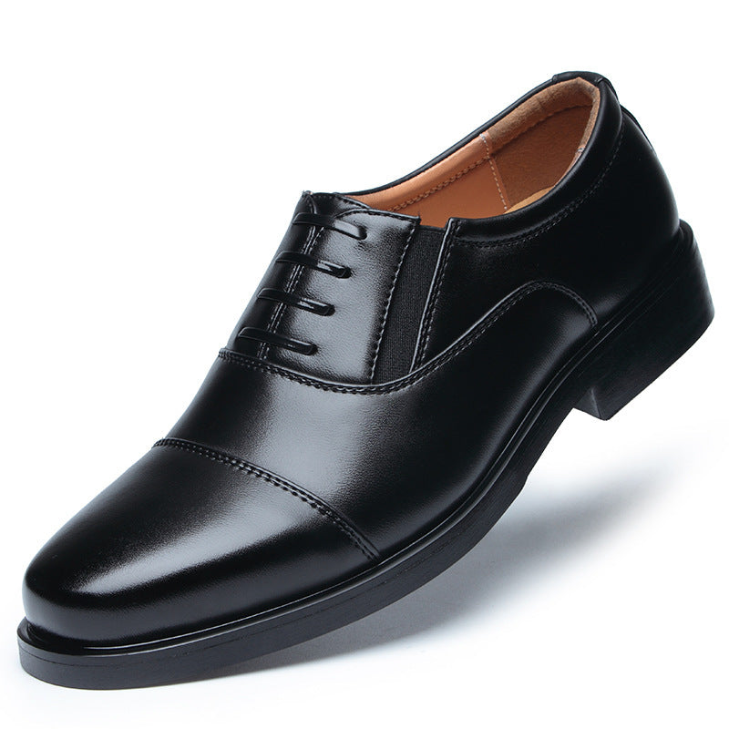 Chaussures Officier Homme – Cuir Vache Noir, Bout Pointu, Style Business & Sécurité
