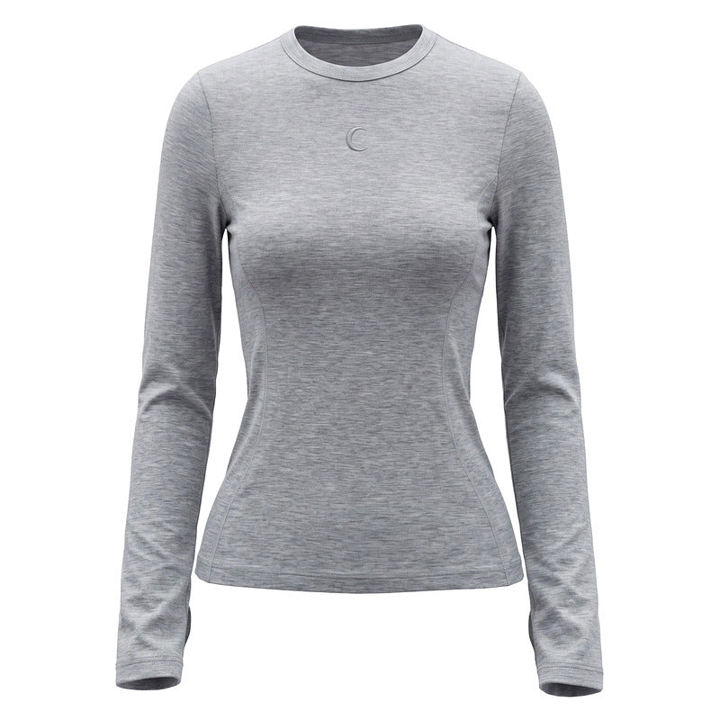 T-Shirt Manches Longues Croissant de Lune – Col Rond