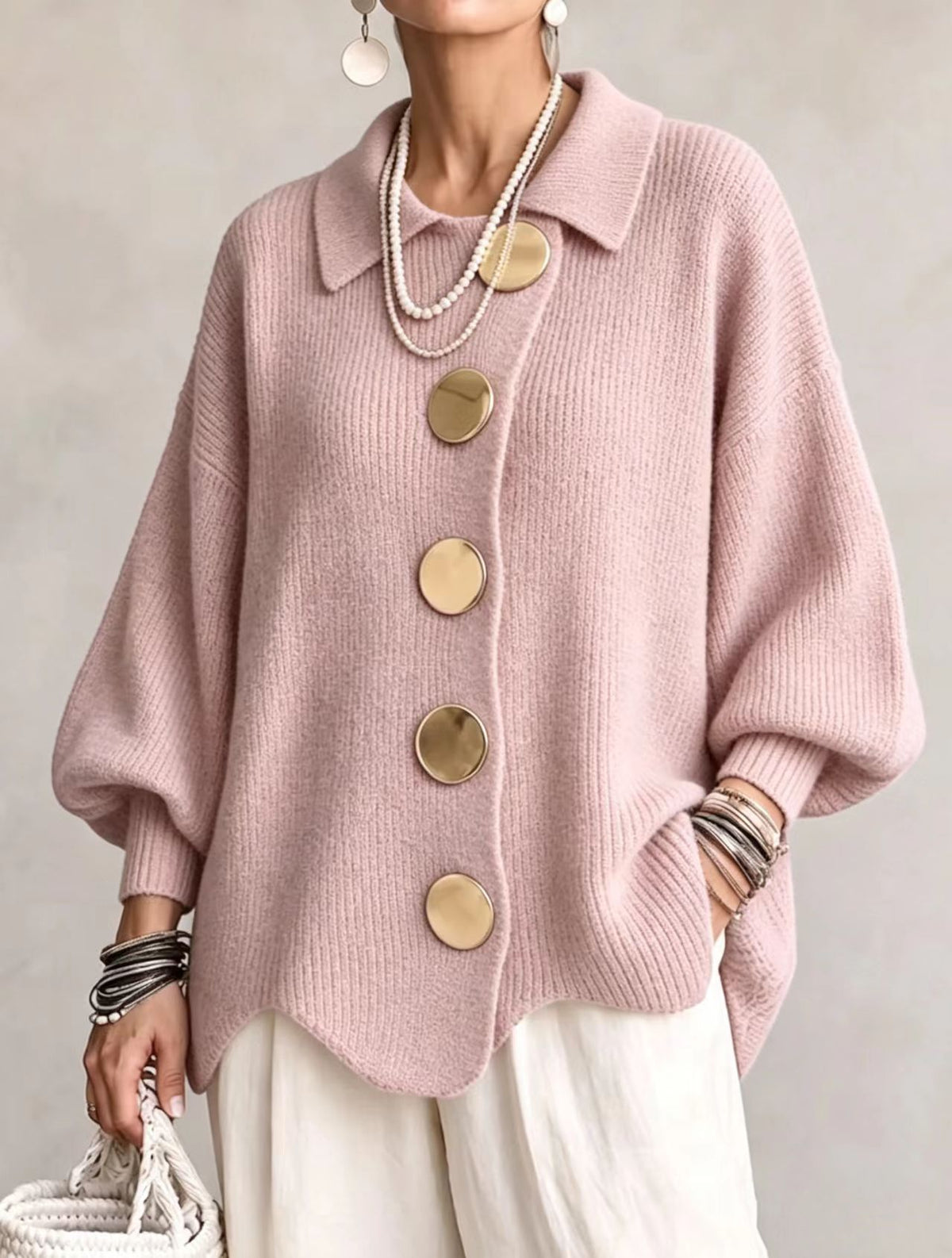 Damen-Langarmshirt mit V-Ausschnitt