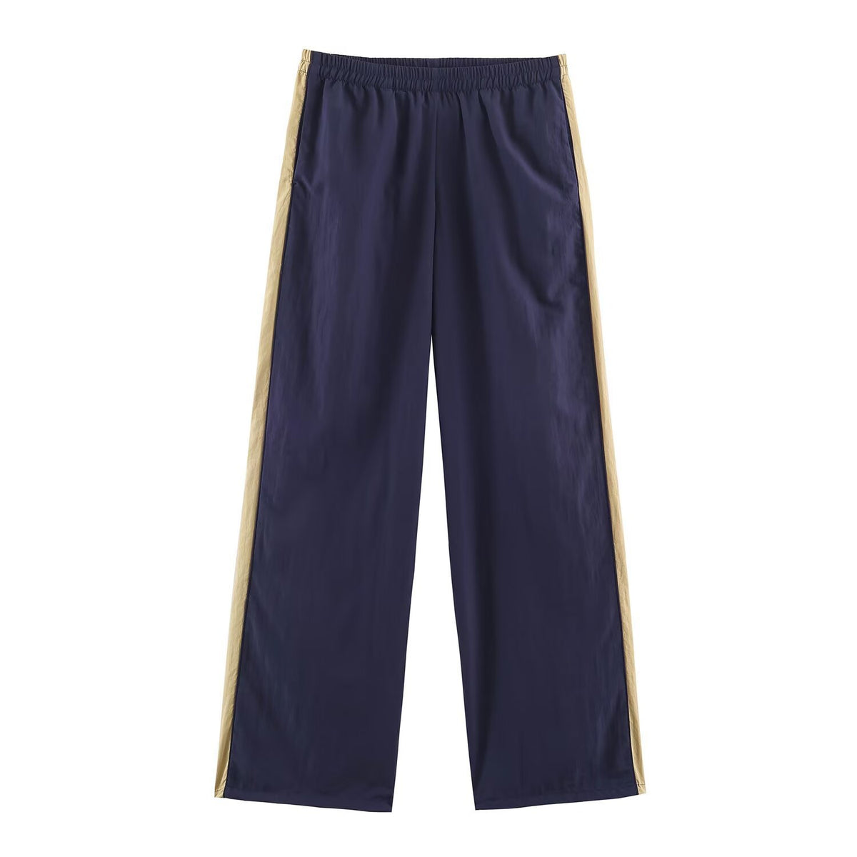 Ensemble Femme Veste Zippée à Col Montant et Pantalon Contrasté