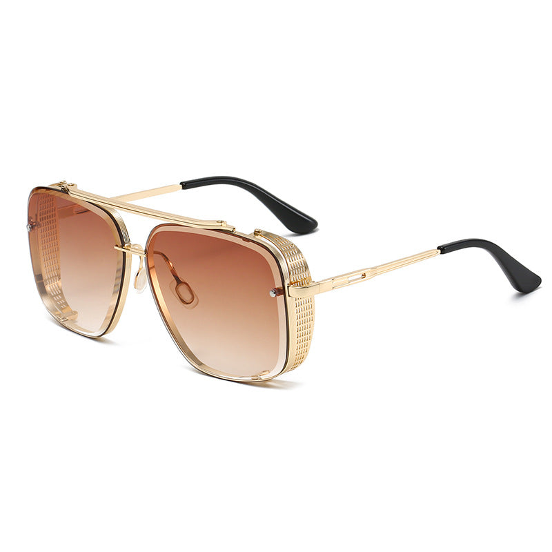 Lunettes de Soleil Double Pont Métal Style Punk Hip-Hop — UV400 Unisexe