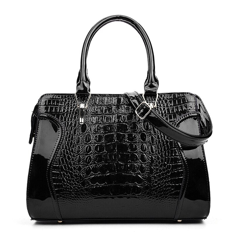 Sac à Main Femme Motif Crocodile – Simili Cuir Multifonction Épaule & Bandoulière