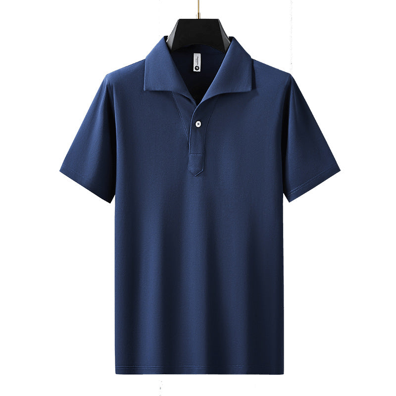 Polo homme uni à manches courtes – Mélange coton et élasthanne