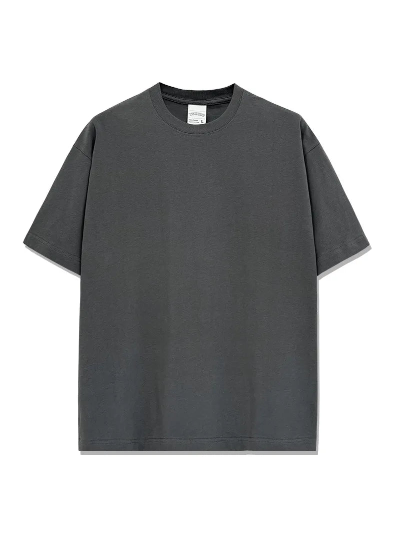 T-shirt homme oversize en coton à col rond