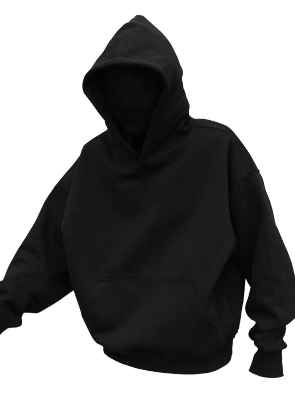 Sweat homme oversize à capuche et poche kangourou