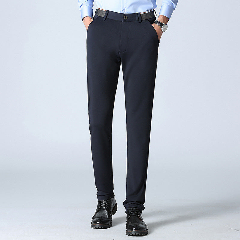 Pantalon de ville homme droit à taille haute