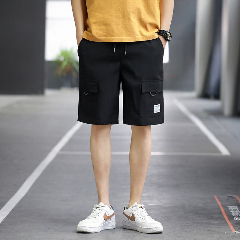 Bermuda homme casual à cordon de serrage