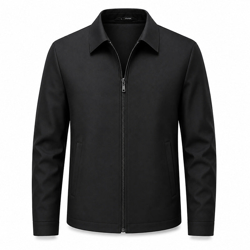 Veste homme zippée à col rabattu