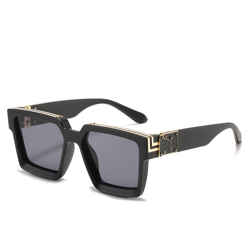 CRIXALIS Steampunk-Sonnenbrille – Quadratischer Vintage-Stil, 21 Farben, Unisex