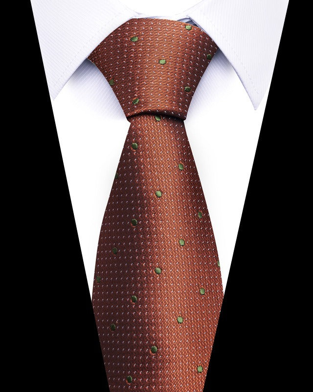 Cravate homme rayée en polyester – 8 cm
