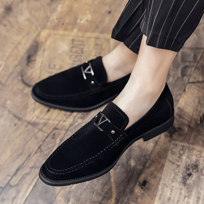Mocassins Homme en Daim PU – Bout Pointu, Grande Taille, Chaussures de Conduite