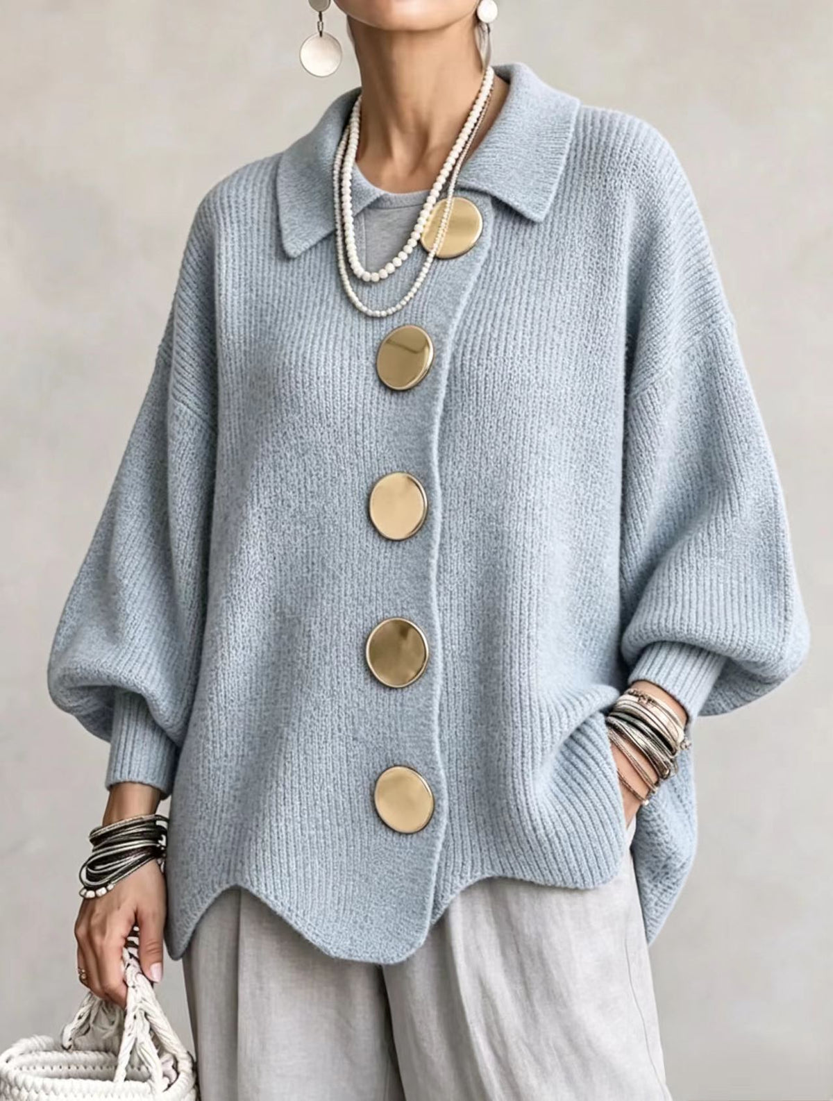 Damen-Langarmshirt mit V-Ausschnitt