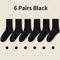 Lot de 6 paires de chaussettes en coton à bord souple