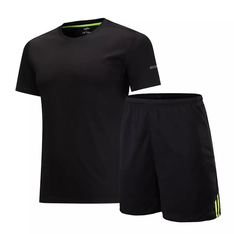 Ensemble Sport Homme – Haut Manches Courtes et Short à Poches