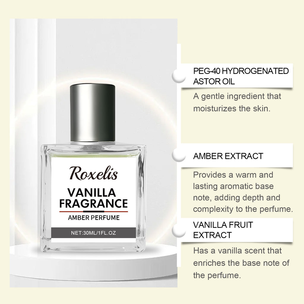 Vanilla Amber Eau de Toilette – Elegant Long-Lasting Perfume | Roxelis