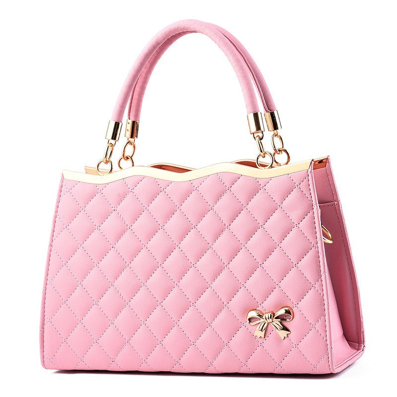 Large Women's Embroidered Quilted Handbag – Spring Crossbody Shoulder Bag