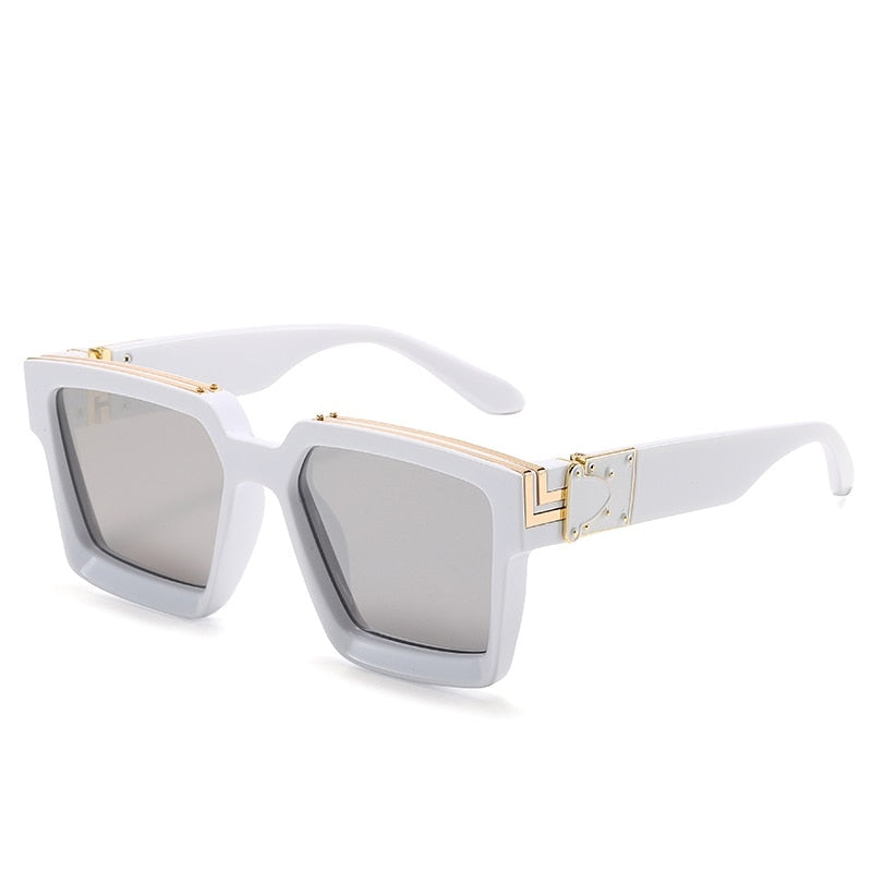CRIXALIS Steampunk-Sonnenbrille – Quadratischer Vintage-Stil, 21 Farben, Unisex
