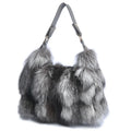 Women's Genuine Fox Fur Handbag – Luxury Winter Tote