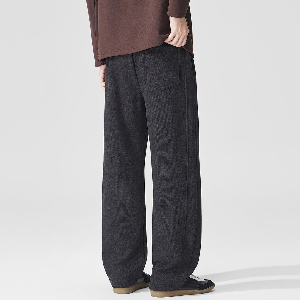 Pantalon Homme Droit et Ample – Style Élégant Décontracté