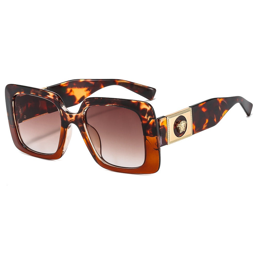 Trendy Two-Tone Sunglasses – Floral & Ins Style, PC Frame