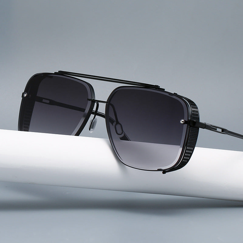 Lunettes de Soleil Double Pont Métal Style Punk Hip-Hop — UV400 Unisexe