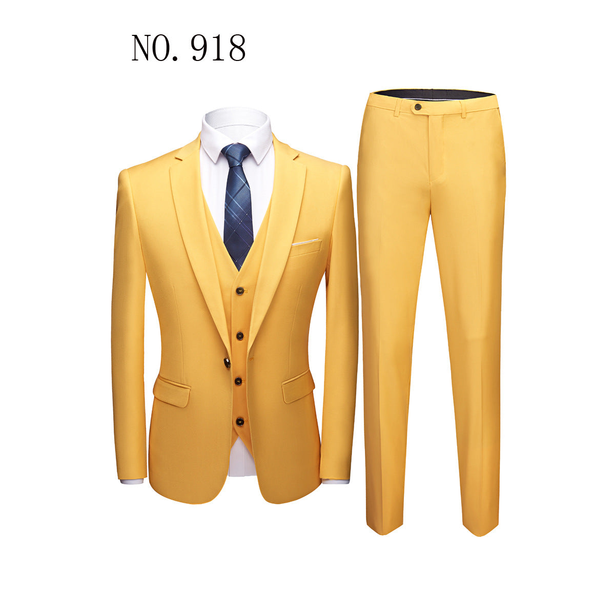 Costume homme trois pièces à coupe ajustée