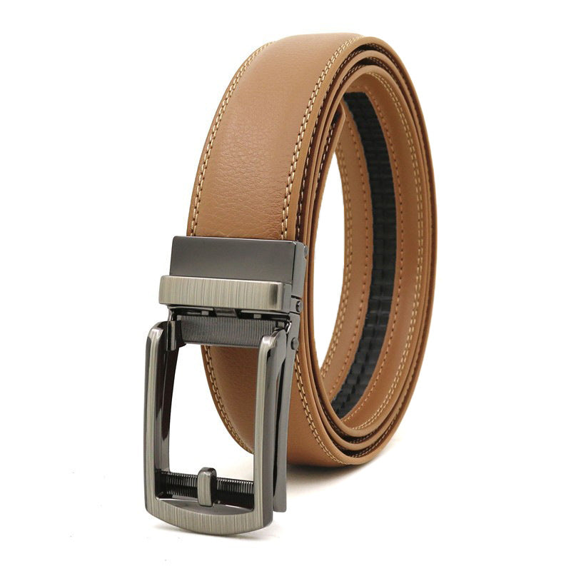 Ceinture homme en cuir à boucle automatique – 3,1 cm