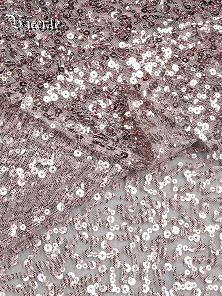 Robe de soirée longue bustier à sequins rose abricot