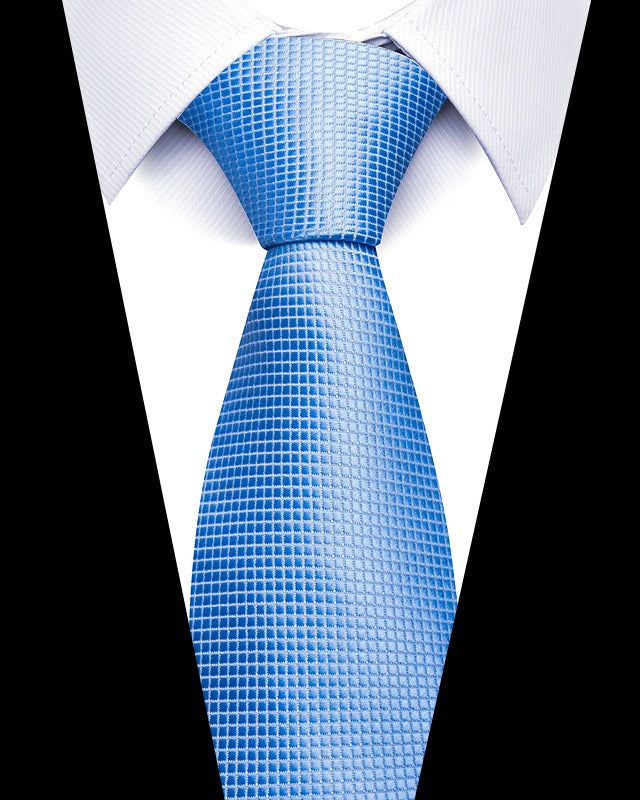 Cravate homme rayée en polyester – 8 cm