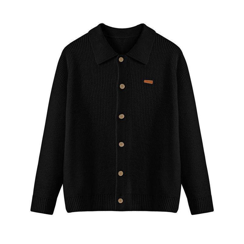 Cardigan Homme en Maille – Col Rabattu et Boutons