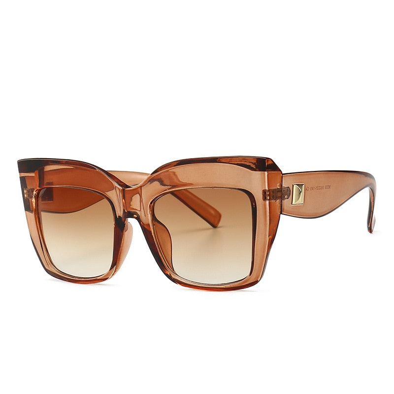 Oversize-Sonnenbrille mit Katzenaugen für Damen – Vintage-Stil, UV400-Schutz