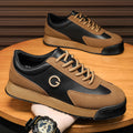 Baskets Homme Effet Cuir – Semelle Épaisse, Style Casual