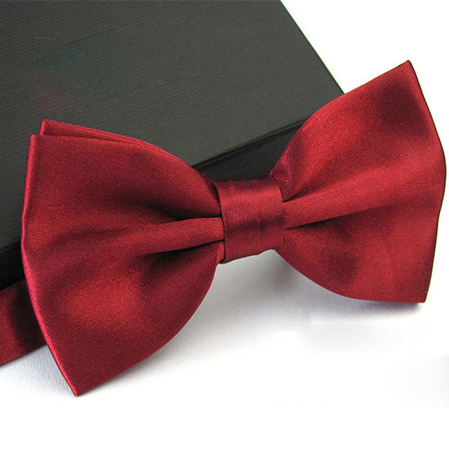 Fliege für Herren aus Satin – verstellbare Schleife für Hochzeit & Abendveranstaltungen