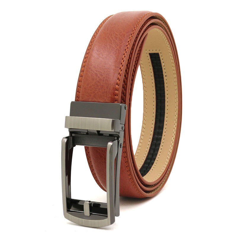 Ceinture homme en cuir à boucle automatique – 3,1 cm