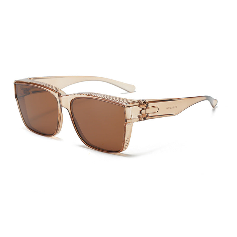 Lunettes de Conduite & Outdoor 2-en-1 – Verres TAC Gris UV400, Monture TR90