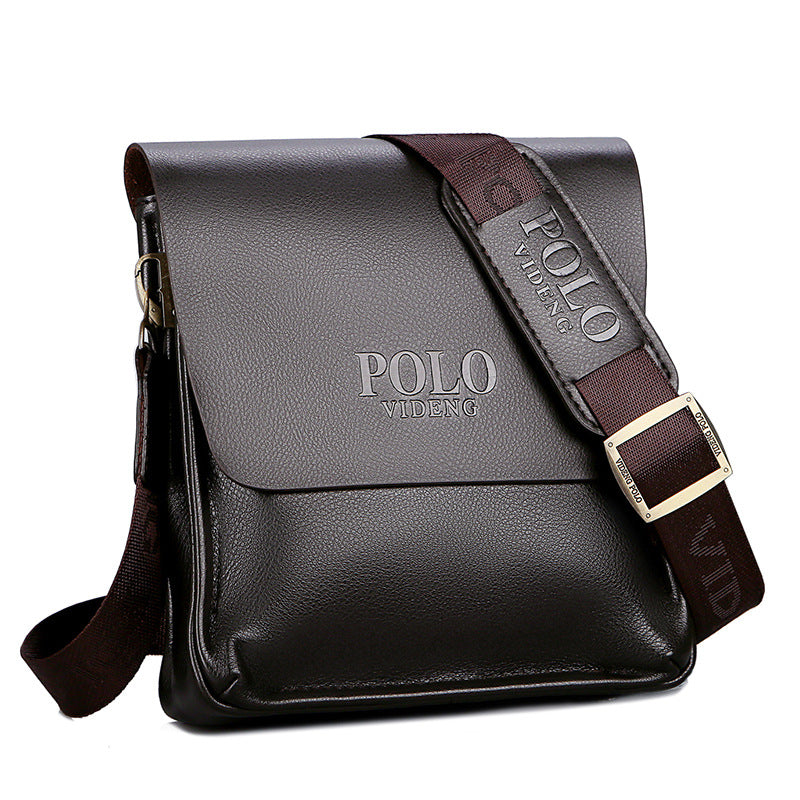 Sacoche Homme Effet Cuir Style Polo – Bandoulière Verticale