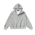 Sweat homme à capuche et col rabattu – Coupe ample