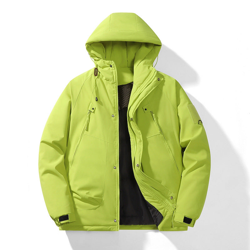 Doudoune homme à capuche épaisse oversize hiver 4 coloris