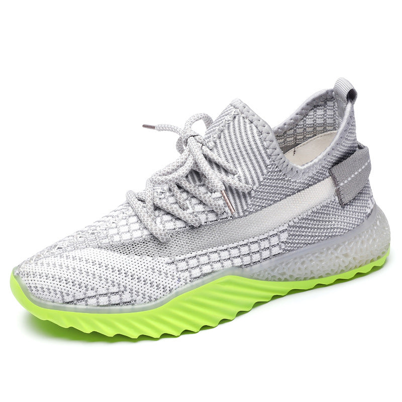 Baskets Femme Tricot Volant Semelle Épaisse — Style Coréen, Pointures 35–40